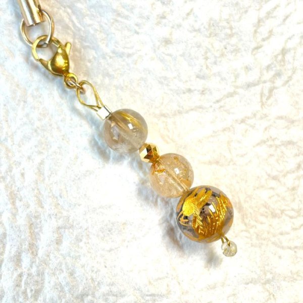 画像11: K18ゴールド入りお守りチャーム  風水神  皇帝龍  金彫龍紋石  ドラゴンアゲート  金針水晶  ゴールドルチル  gOM1  パワーストーン  / 誕プレ 魔除け 運気向上 お揃い クリスマスプレゼント お祝  高品質 / 京海堂