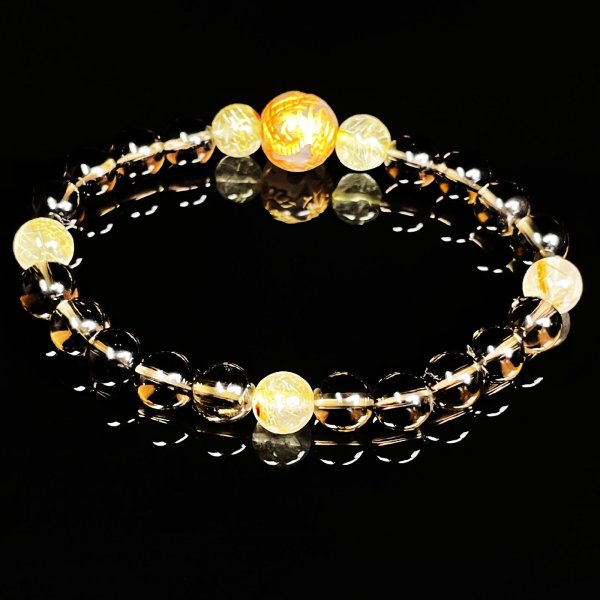 画像6: 身体と大地とのエネルギーを繋げる力  10ミリ  8ミリ  皇帝龍  ドラゴンアゲート  ゴールドルチル  スモーキークォーツ  ブレス   天然石  数珠  ryub42  / 誕プレ 魔除け 運気向上 お揃い クリスマスプレゼント お祝  高品質 / 京海堂