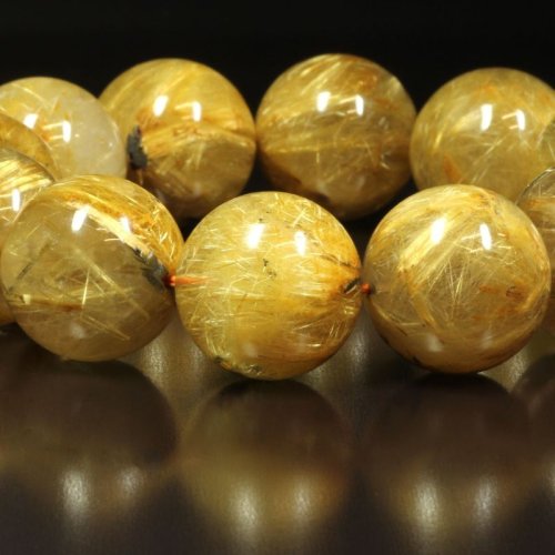 別のアングル写真3: ド迫力  19ミリ  一点物  太陽放射ルチル  ブレス   金針水晶  お守り効果  PtHR28  大開運セット付  商品動画あり  / 誕プレ 魔除け 運気向上 お揃い プレゼント お祝  高品質 / 京海堂