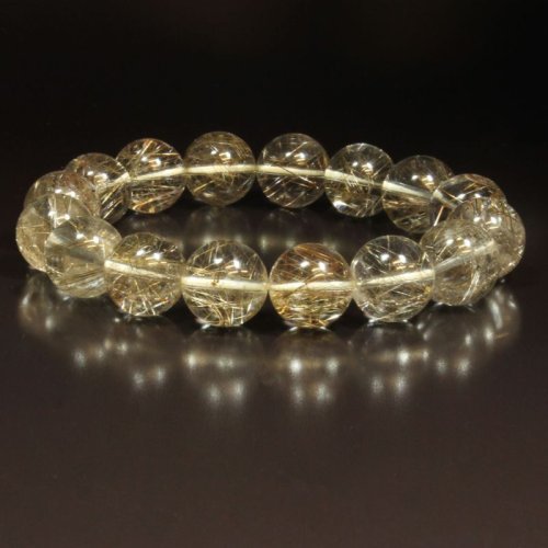 別のアングル写真3: 繊細な銀針が盛りだくさん  一点物  シルバールチル  ブレス   14ミリ  66g  PSir6  開運セット付  虹入り水晶  お守り効果  / 誕プレ 魔除け 運気向上 お揃い プレゼント お祝  高品質 / 京海堂