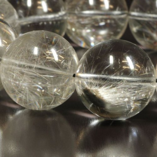 別のアングル写真3: ブルッカイトと虹が融合する   18ミリ  一点物  プラチナルチル  ブレス   107g  gPr19  大開運セット付  水晶  お守り効果  商品動画あり  / 誕プレ 魔除け 運気向上 お揃い プレゼント お祝  高品質 / 京海堂