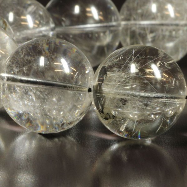 画像19: ブルッカイトと虹が融合する   18ミリ  一点物  プラチナルチル  ブレス   107g  gPr19  大開運セット付  水晶  お守り効果  商品動画あり  / 誕プレ 魔除け 運気向上 お揃い プレゼント お祝  高品質 / 京海堂