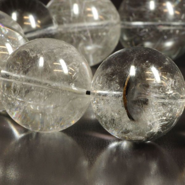 画像20: ブルッカイトと虹が融合する   18ミリ  一点物  プラチナルチル  ブレス   107g  gPr19  大開運セット付  水晶  お守り効果  商品動画あり  / 誕プレ 魔除け 運気向上 お揃い プレゼント お祝  高品質 / 京海堂