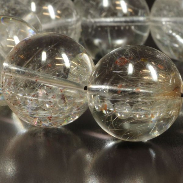 画像17: ブルッカイトと虹が融合する   18ミリ  一点物  プラチナルチル  ブレス   107g  gPr19  大開運セット付  水晶  お守り効果  商品動画あり  / 誕プレ 魔除け 運気向上 お揃い プレゼント お祝  高品質 / 京海堂