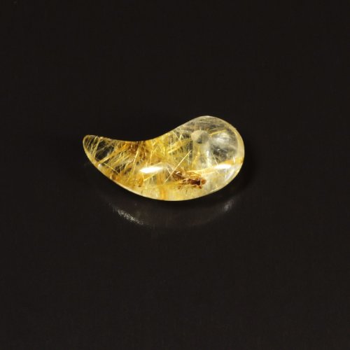 別のアングル写真3: 黄金の輝き  一点物  ゴールドタイチンルチル  勾玉  Mr60  金針水晶  お守り効果  天然石  パワーストーン  / 誕プレ 魔除け 運気向上 お揃い クリスマスプレゼント お祝  高品質 / 京海堂