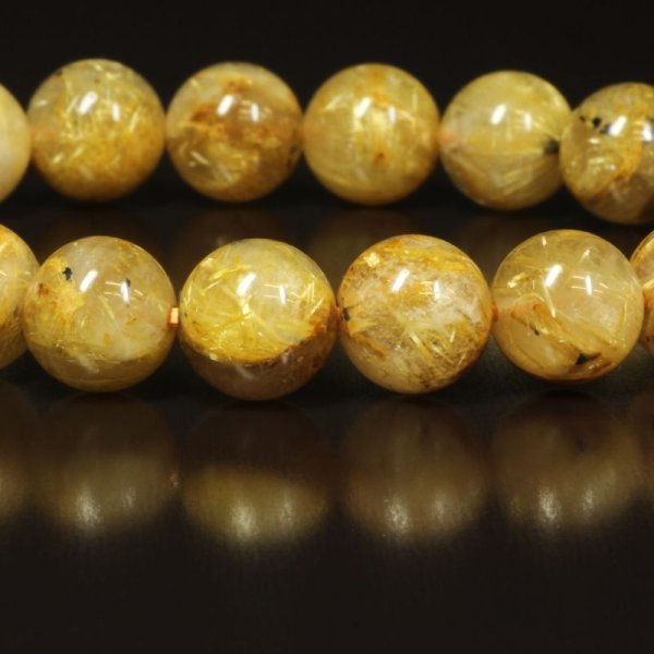 画像13: 濃密に内包する金針がアツイ  10ミリ  一点物  ゴールドルチル  ブレス   GR29  商品動画あり  水晶のお守り効果  ギフト  / 誕プレ 魔除け 運気向上 お揃い クリスマスプレゼント お祝  高品質 / 京海堂