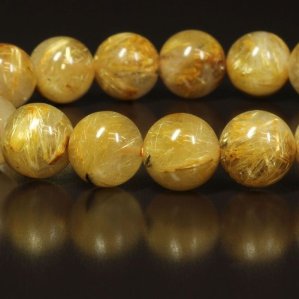 画像16: 濃密に内包する金針がアツイ  10ミリ  一点物  ゴールドルチル  ブレス   GR29  商品動画あり  水晶のお守り効果  ギフト  / 誕プレ 魔除け 運気向上 お揃い クリスマスプレゼント お祝  高品質 / 京海堂