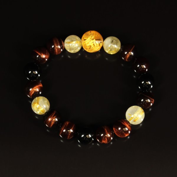 画像13: 営業力がアップする！  皇帝龍  本水晶  タイガーアイ  ゴールドルチル  オニキス  ブレス   送料無料 レ天然石  合格祈願  仕事運  贈り物   クリスマスプレゼント  ryub56  / 誕プレ 魔除け 運気向上 お揃い クリスマスプレゼント お祝  高品質 / 京海堂