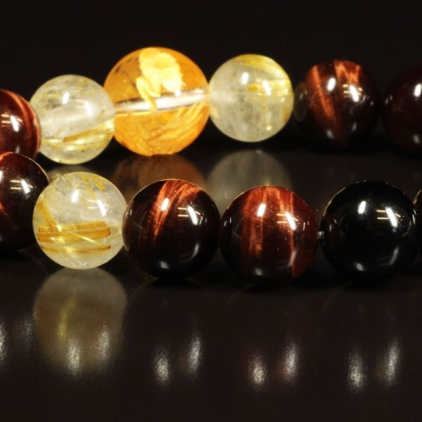 画像11: 営業力がアップする！  皇帝龍  本水晶  タイガーアイ  ゴールドルチル  オニキス  ブレス   送料無料 レ天然石  合格祈願  仕事運  贈り物   クリスマスプレゼント  ryub56  / 誕プレ 魔除け 運気向上 お揃い クリスマスプレゼント お祝  高品質 / 京海堂