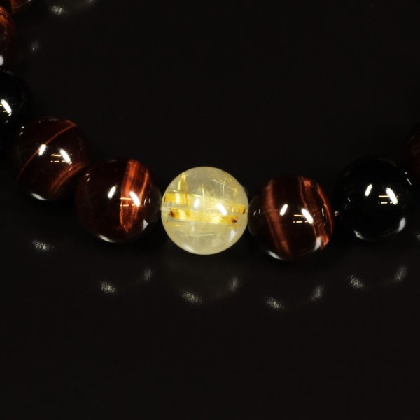 画像7: 営業力がアップする！  皇帝龍  本水晶  タイガーアイ  ゴールドルチル  オニキス  ブレス   送料無料 レ天然石  合格祈願  仕事運  贈り物   クリスマスプレゼント  ryub56  / 誕プレ 魔除け 運気向上 お揃い クリスマスプレゼント お祝  高品質 / 京海堂