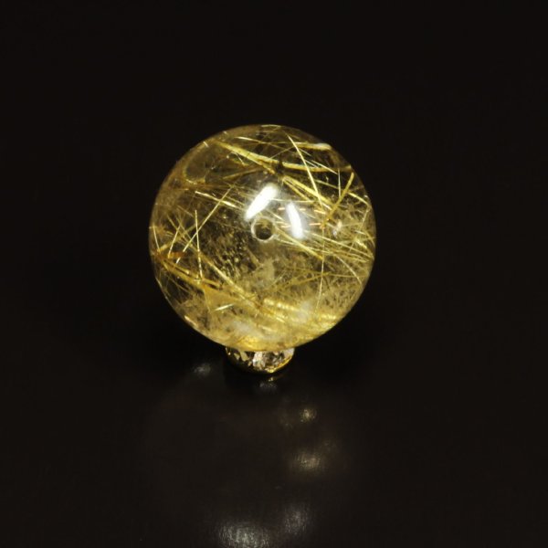 画像5: 無数のルチルと虹が輝く  16ミリ  一点物  1粒売り  ゴールドルチル  クォーツ  パワー充填の座布団付 SPR28  金針水晶  お守り効果  ギフト  / 誕プレ 魔除け 運気向上 お揃い クリスマスプレゼント お祝  高品質 / 京海堂