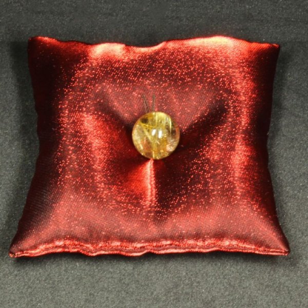 画像7: 透明度抜群で虹が素敵  17ミリ  一点物  1粒売り  ゴールドルチル  パワー充填の座布団付 SPR24  金針水晶  お守り効果  必勝祈願  贈り物   /プレゼント お祝 高品質 / 京海堂