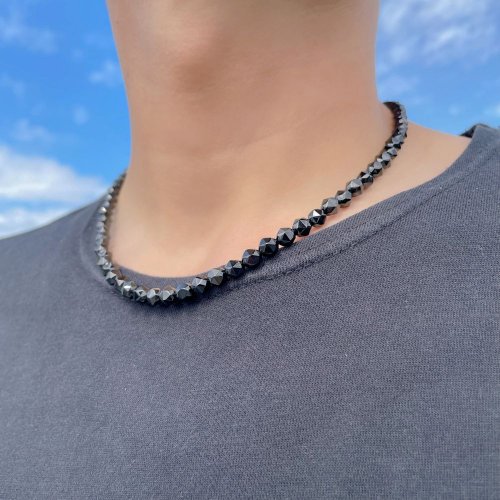 別のアングル写真3: アンドループ  typeプラス  ネックレス  スターカットスピネルandloop/pluS1  ネックレス  スポーツ選手愛用  輝くブラック  当店限定商品  贈り物   プレゼント  オリジナルブランド  / 誕プレ 魔除け 運気向上 お揃い プレゼント お祝  高品質 / 京海堂