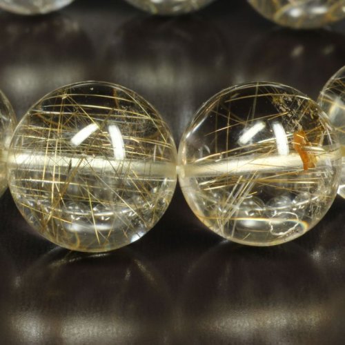 別のアングル写真2: 虹入り銀針水晶  16ミリ  一点物  シルバールチル  ブレス   86g  Sir19  開運セット付  商品動画あり  水晶のお守り効果  贈答品  ギフト  / 誕プレ 魔除け 運気向上 お揃い クリスマスプレゼント お祝  高品質 / 京海堂