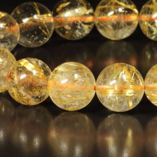 画像14: 虹入り水晶が神秘的  11ミリ  一点物  ゴールド  タイチンルチル  ブレス   37g  GTR20  開運セット付  商品動画あり  金針水晶のお守り効果  ギフト  / 誕プレ 魔除け 運気向上 お揃い クリスマスプレゼント お祝  高品質 / 京海堂