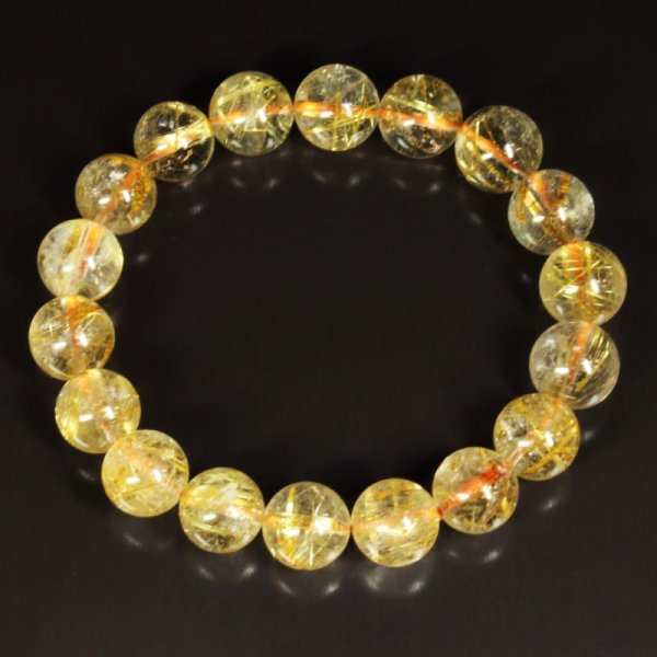 画像15: 虹入り水晶が神秘的  11ミリ  一点物  ゴールド  タイチンルチル  ブレス   37g  GTR20  開運セット付  商品動画あり  金針水晶のお守り効果  ギフト  / 誕プレ 魔除け 運気向上 お揃い クリスマスプレゼント お祝  高品質 / 京海堂
