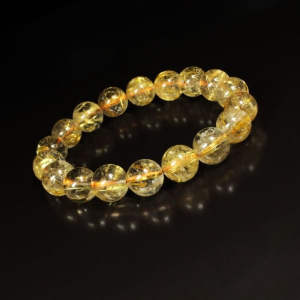 画像3: 虹入り水晶が神秘的  11ミリ  一点物  ゴールド  タイチンルチル  ブレス   37g  GTR20  開運セット付  商品動画あり  金針水晶のお守り効果  ギフト  / 誕プレ 魔除け 運気向上 お揃い クリスマスプレゼント お祝  高品質 / 京海堂