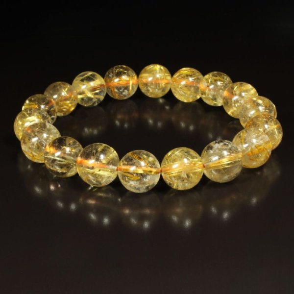 画像10: 虹入り水晶が神秘的  11ミリ  一点物  ゴールド  タイチンルチル  ブレス   37g  GTR20  開運セット付  商品動画あり  金針水晶のお守り効果  ギフト  / 誕プレ 魔除け 運気向上 お揃い クリスマスプレゼント お祝  高品質 / 京海堂