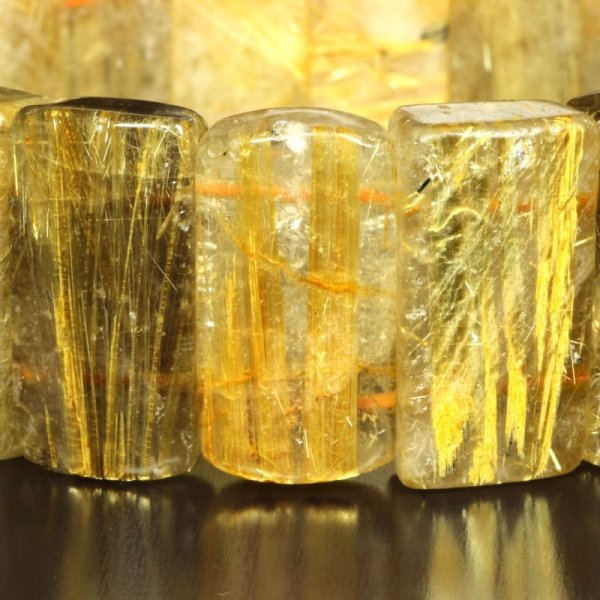 画像6: 圧倒する存在感  23mm  一点物  ゴールド  タイチンルチル  バングル  89g  TB23  開運セット  商品動画あり  最強金運  金針水晶のお守り効果  贈答品  ギフト  / 誕プレ 魔除け 運気向上 お揃い クリスマスプレゼント お祝  高品質 / 京海堂