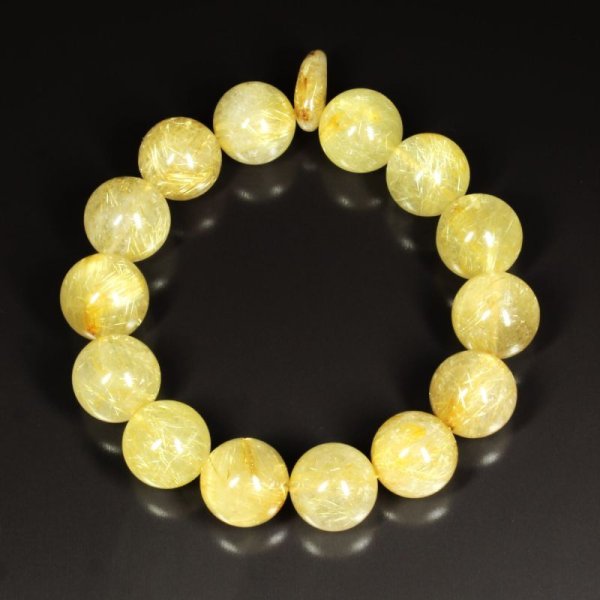 画像10: 神秘のお守り天然石  16ミリ  一点物  タイチンルチル  ブレス  勾玉ルチル  Mrb17  開運セット付  商品動画あり  贈り物   /プレゼント お祝 高品質 / 京海堂