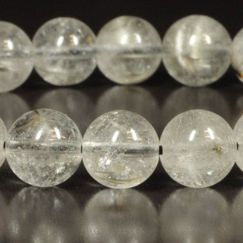 別のアングル写真3: ブルッカイトの存在感が際立つ  9ミリ  一点物  プラチナルチル  ブレス   29g  Pr92  商品動画あり  お守り効果  贈答品  / 誕プレ 魔除け 運気向上 お揃い プレゼント お祝  高品質 / 京海堂