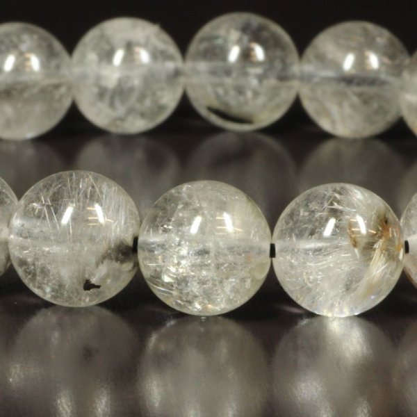 画像18: ブルッカイトの存在感が際立つ  9ミリ  一点物  プラチナルチル  ブレス   29g  Pr92  商品動画あり  お守り効果  贈答品  / 誕プレ 魔除け 運気向上 お揃い プレゼント お祝  高品質 / 京海堂