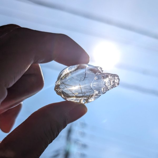 画像4: 家運の好転  ゴールドルチル  クォーツ  龍亀  ロングイ  Lng1  26g  台座付  順利財源廣進  金針水晶  贈り物    縁起物  ギフト / 誕プレ 魔除け 運気向上 お揃い クリスマスプレゼント お祝  高品質 / 京海堂