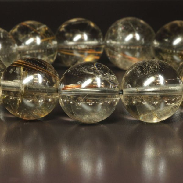 画像13: 15ミリ  一点物  コッパールチルインスモーキークォーツ  ブレス   Cr8  銅針水晶  お守り効果  贈答品  ギフト  / 誕プレ 魔除け 運気向上 お揃い プレゼント お祝  高品質 / 京海堂