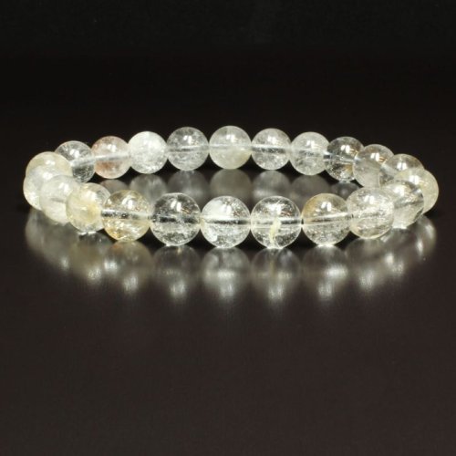 別のアングル写真1: 鉱物の宝庫  9ミリ  一点物  プラチナルチル  ブレス   24g  Pr96  開運セット付  銀針水晶  お守り効果 / 誕プレ 魔除け 運気向上 お揃い クリスマスプレゼント お祝  高品質 / 京海堂