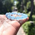 画像11: 水色が美しい天使の石  一点物  アクアマリン  タンブルカット  ブレス   12ミリ×10ミリ  AQ5  3月の誕生石  パワーストーン  誕生日  ギフト  贈り物    / プレゼント お祝 高品質 / 京海堂