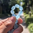 画像6: 水色が美しい天使の石  一点物  アクアマリン  タンブルカット  ブレス   12ミリ×10ミリ  AQ5  3月の誕生石  パワーストーン  誕生日  ギフト  贈り物    / プレゼント お祝 高品質 / 京海堂