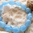 画像12: 水色が美しい天使の石  一点物  アクアマリン  タンブルカット  ブレス   12ミリ×10ミリ  AQ5  3月の誕生石  パワーストーン  誕生日  ギフト  贈り物    / プレゼント お祝 高品質 / 京海堂