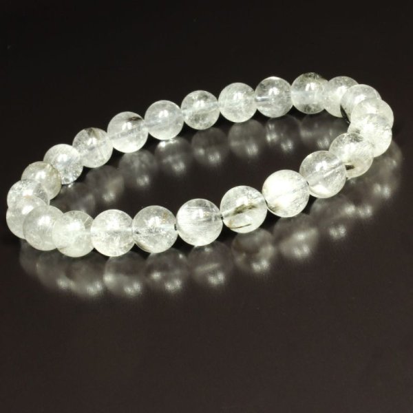 画像15: 白銀に輝くブルッカイトが素敵  8ミリ  一点物  プラチナルチル  ブレス   18g  Pr84  商品動画あり  水晶のお守り効果  ギフト  / 誕プレ 魔除け 運気向上 お揃い クリスマスプレゼント お祝  高品質 / 京海堂