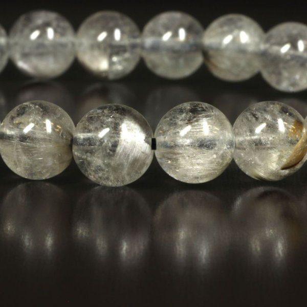 画像14: 白銀に輝くブルッカイトが素敵  8ミリ  一点物  プラチナルチル  ブレス   18g  Pr84  商品動画あり  水晶のお守り効果  ギフト  / 誕プレ 魔除け 運気向上 お揃い クリスマスプレゼント お祝  高品質 / 京海堂