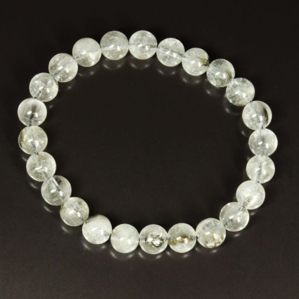 画像4: 白銀に輝くブルッカイトが素敵  8ミリ  一点物  プラチナルチル  ブレス   18g  Pr84  商品動画あり  水晶のお守り効果  ギフト  / 誕プレ 魔除け 運気向上 お揃い クリスマスプレゼント お祝  高品質 / 京海堂