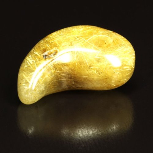 別のアングル写真3: 訳あり価格  一点物  ゴールドルチル  勾玉  Mr147  金針水晶のお守り効果  力が宿る  天然石  パワーストーン  合格祈願  贈り物   /クリスマスプレゼント お祝 高品質 / 京海堂