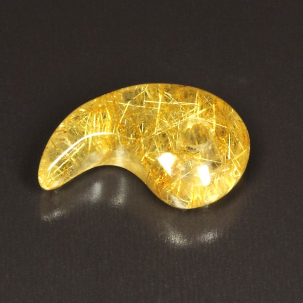 画像2: 【黄金色が目立ちます】一点物 ゴールドルチル 勾玉 Ｍｒ１５４ 金針水晶のお守り効果 力が宿る 天然石 パワーストーン 合格祈願 いい夫婦の日 勤労感謝の日 ご褒美 クリスマス Xmas 贈り物 ギフト 京海堂