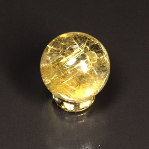 別のアングル写真2: 黄金オーラがすごい  10ミリ  一点物  1粒売り  ゴールドルチル  クォーツ KYG56  水晶のお守り効果  誕生日  贈り物   /クリスマスプレゼント お祝 高品質 / 京海堂