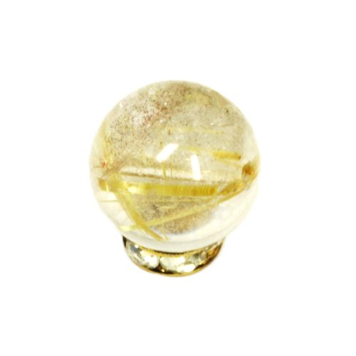 別のアングル写真2: 金色針の強烈なエネルギー  10ミリ  一点物  1粒売り  ゴールド  タイチンルチル  KTT19  水晶のお守り効果  贈答品  ギフト  / 誕プレ 魔除け 運気向上 お揃い クリスマスプレゼント お祝  高品質 / 京海堂