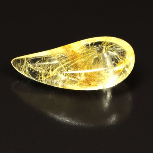 別のアングル写真2: 密集する金針が美しい  一点物  ゴールドルチルクォーツ  勾玉  KMr3  水晶のお守り効果  力が宿る  パワーストーン  引越祝  贈り物   /クリスマスプレゼント お祝 高品質 / 京海堂