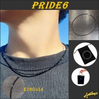 アンドループ typeプライド6 ネックレス ダイヤカットオニキス K18ゴールド使用 【andloop/pride6】スポーツネックレス プロ野球選手愛用  ご褒美 謹賀新年 お年玉 お正月 贈り物 ギフト オリジナルブランド 京海堂