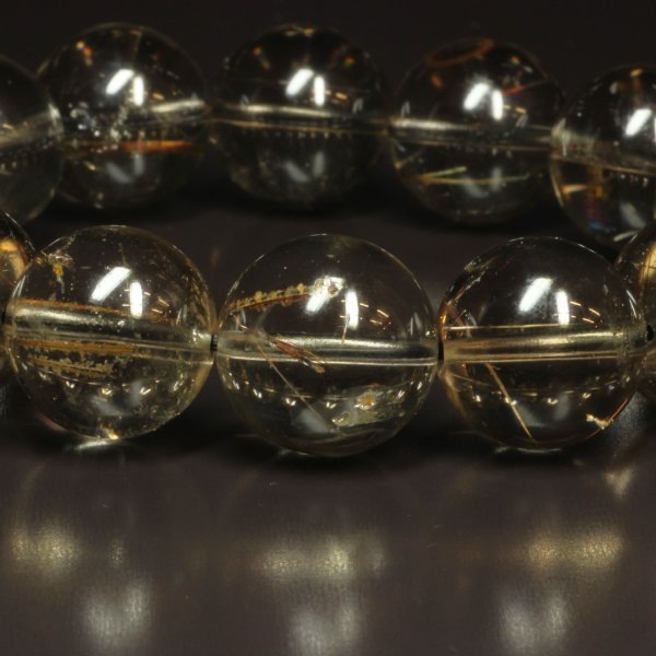 画像14: 太針も内包する  16ミリ  一点物  コッパールチル  インスモーキークォーツ  ブレス   Cr20  開運セット  商品動画あり  ギフト  / 誕プレ 魔除け 運気向上 お揃い クリスマスプレゼント お祝  高品質 / 京海堂