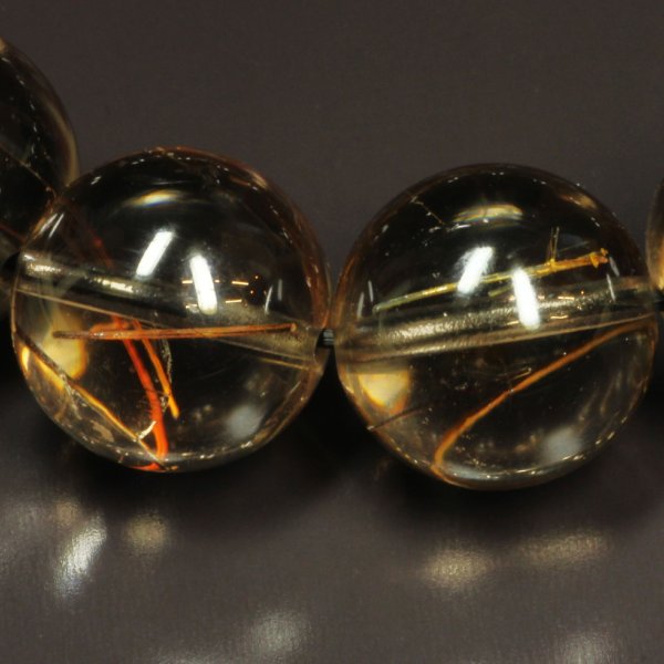 画像7: 太針も内包する  16ミリ  一点物  コッパールチル  インスモーキークォーツ  ブレス   Cr20  開運セット  商品動画あり  ギフト  / 誕プレ 魔除け 運気向上 お揃い クリスマスプレゼント お祝  高品質 / 京海堂