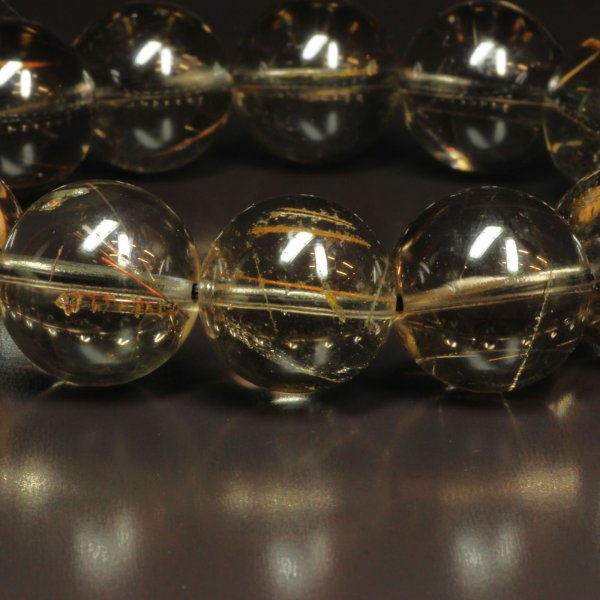 画像15: 太針も内包する  16ミリ  一点物  コッパールチル  インスモーキークォーツ  ブレス   Cr20  開運セット  商品動画あり  ギフト  / 誕プレ 魔除け 運気向上 お揃い クリスマスプレゼント お祝  高品質 / 京海堂