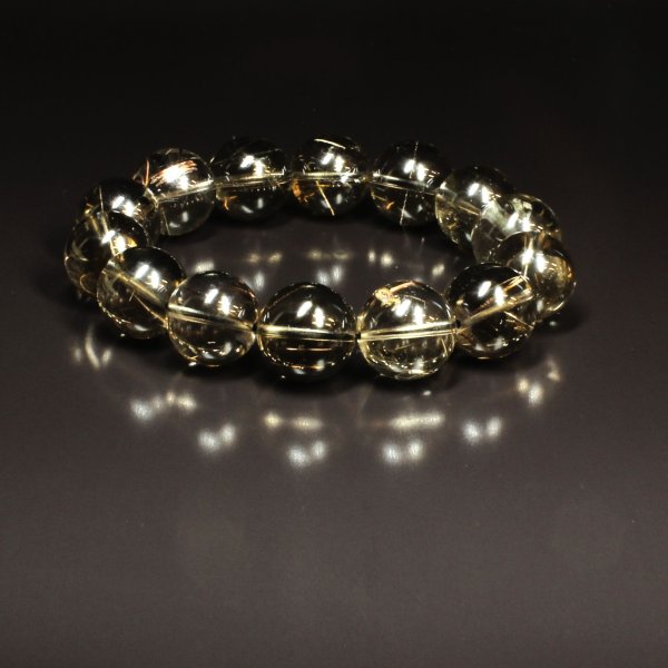 画像16: 太針も内包する  16ミリ  一点物  コッパールチル  インスモーキークォーツ  ブレス   Cr20  開運セット  商品動画あり  ギフト  / 誕プレ 魔除け 運気向上 お揃い クリスマスプレゼント お祝  高品質 / 京海堂