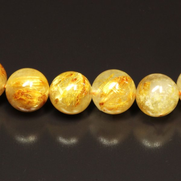 画像10: キャッツアイ効果も見れます  8ミリ  一点物  ゴールド  タイチンルチル  ブレス  プレゼント  TKR52  開運セット  お守り効果  贈り物   /プレゼント お祝 高品質 / 京海堂