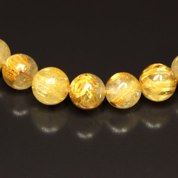 画像6: キャッツアイ効果も見れます  8ミリ  一点物  ゴールド  タイチンルチル  ブレス  プレゼント  TKR52  開運セット  お守り効果  贈り物   /プレゼント お祝 高品質 / 京海堂