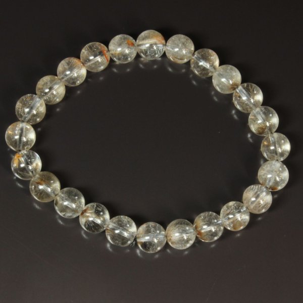 画像10: オーロラとブルッカイト  プラチナルチル  ブレス   8ミリ  お試し価格  一点物  OPr55  水晶のお守り効果  贈り物   /プレゼント お祝 高品質 / 京海堂