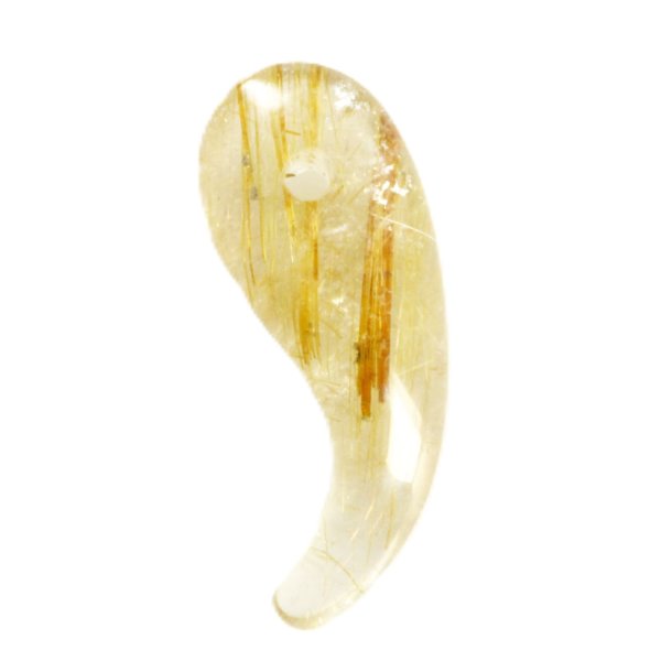 画像8: スリムなのにカッコいい  一点物  ゴールド  タイチンルチルクォーツ  勾玉  KMr38  水晶のお守り効果  力が宿る  パワーストーン  引越祝  ギフト  / 誕プレ 魔除け 運気向上 お揃い クリスマスプレゼント お祝  高品質 / 京海堂