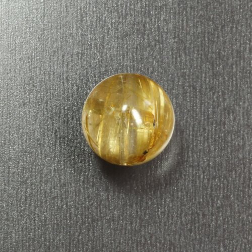 別のアングル写真3: ダブルクロスがカッコいい  10ミリ  一点物  1粒売り  ゴールド  タイチンルチル  KTT32  貫通穴あり  水晶のお守り効果  贈答品  ギフト  / プレゼント お祝 高品質 / 京海堂